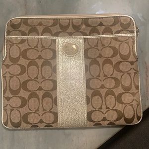 Authentic Coach IPad or small laptop case